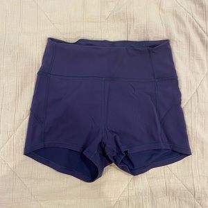 purple lululemon shorts